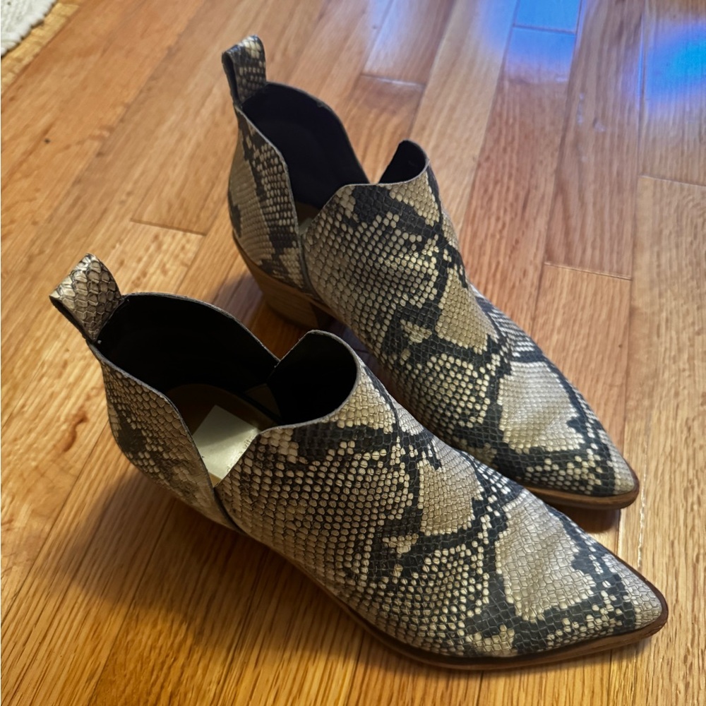 Dolce Vita Snakeskin Patterned Heeled Boots